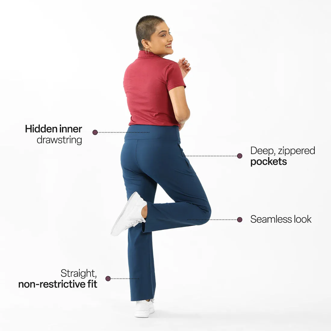 On-The-Go Straight Pants - Classic