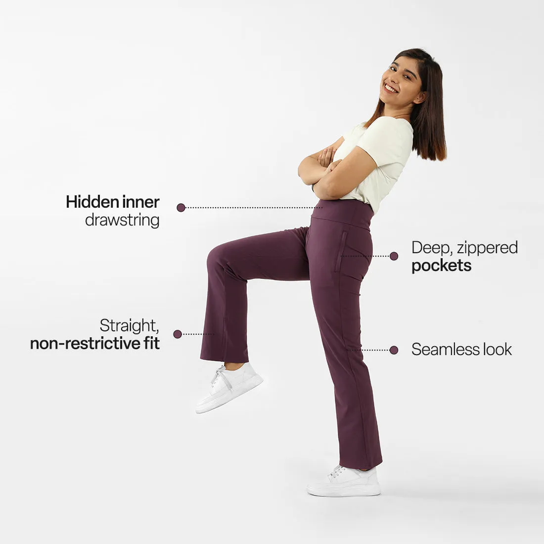 On-The-Go Straight Pants - Classic