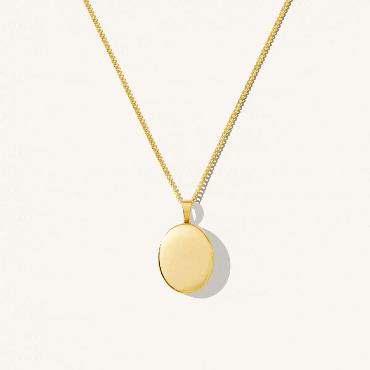 Oval Locket Necklace