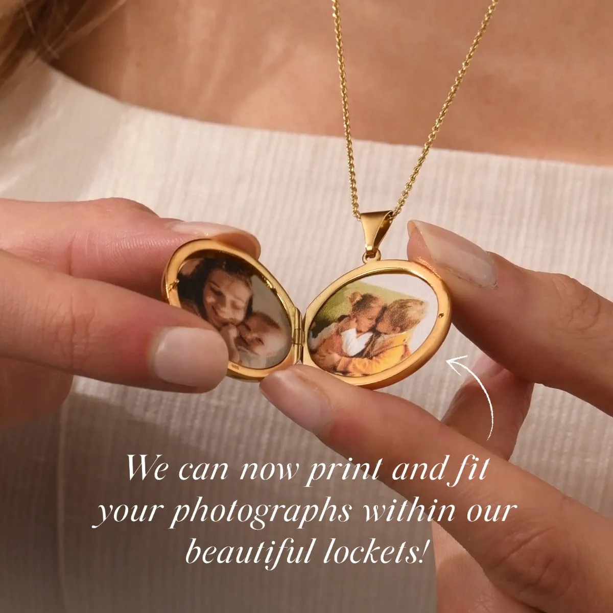 Personalised Large Faceted Square Locket Necklace