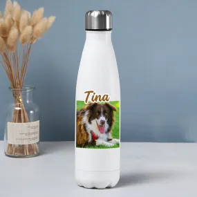 Personalized Sports Water Bottles Made From Pet Photos for Travel, Sports