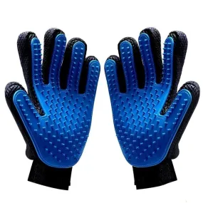 Pet Grooming Gloves - Breathable, Fast Drying - Machine Washable