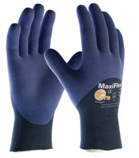 Protective Industrial Products X-Large MaxiFlex Elite by ATG Ultra Light Weight Blue Micro-Foam Nitrile Palm, Finger And Knuckle Coated Work Glove With Blue Seamless