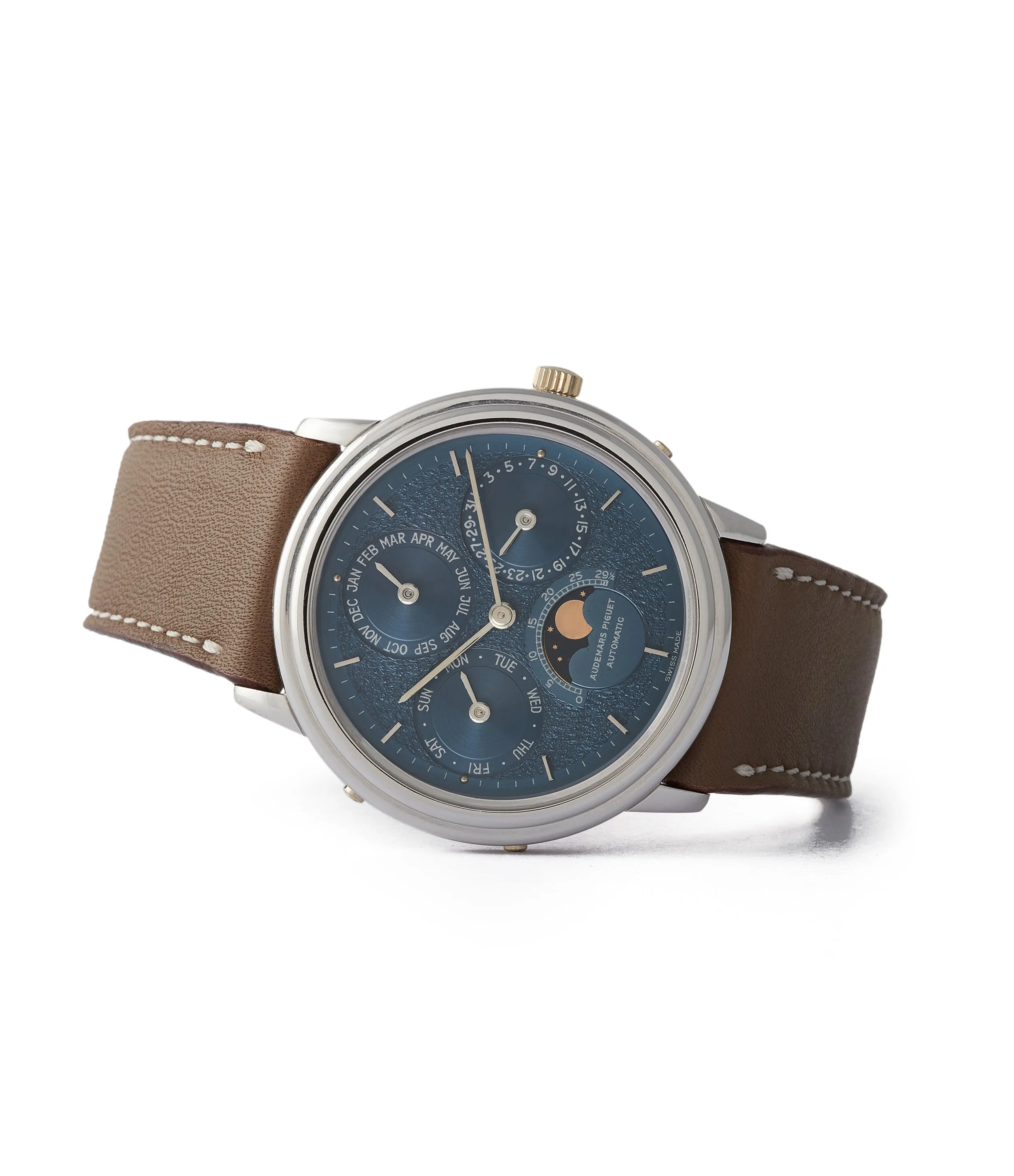 Quantième Perpetual Calendar | Blue 'Tuscan' dial | White Gold