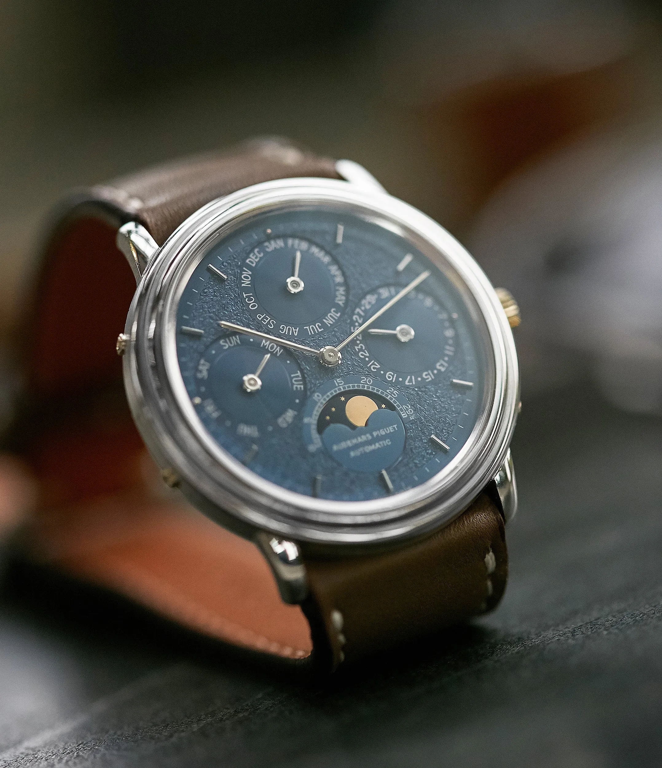 Quantième Perpetual Calendar | Blue 'Tuscan' dial | White Gold