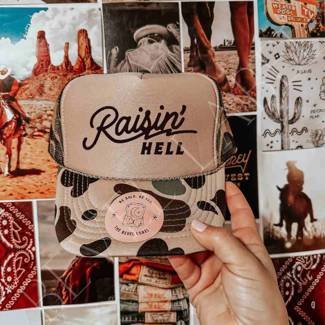 Raising Hell Trucker Hat