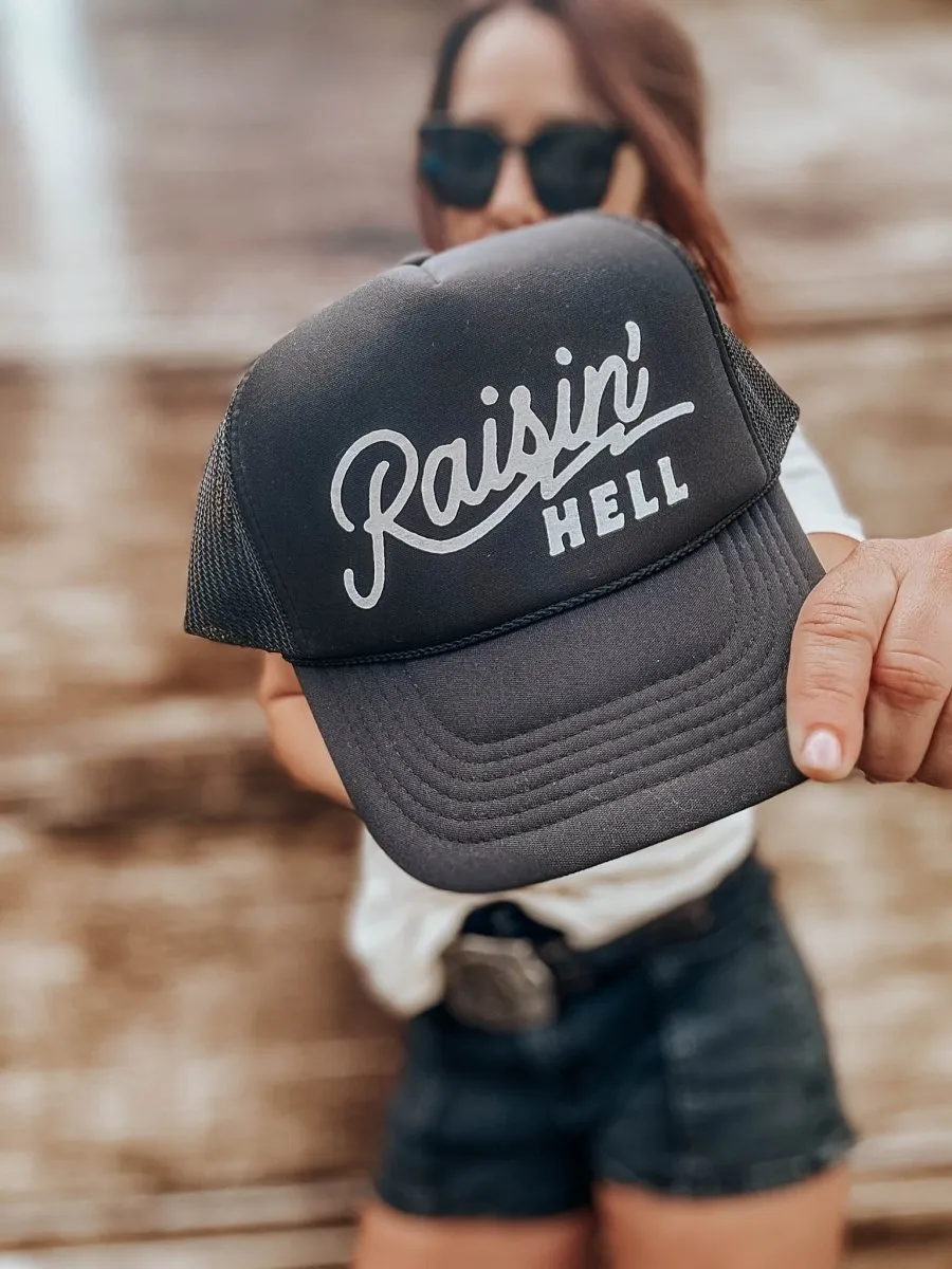 Raising Hell Trucker Hat
