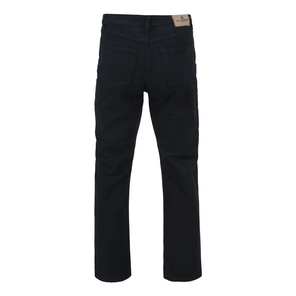 Regular Fit Black Denim Jeans
