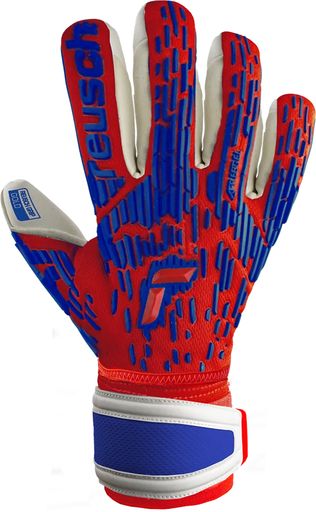 Reusch Attrakt Freegel Gold Finger Support-Stunning Red/White/Blue