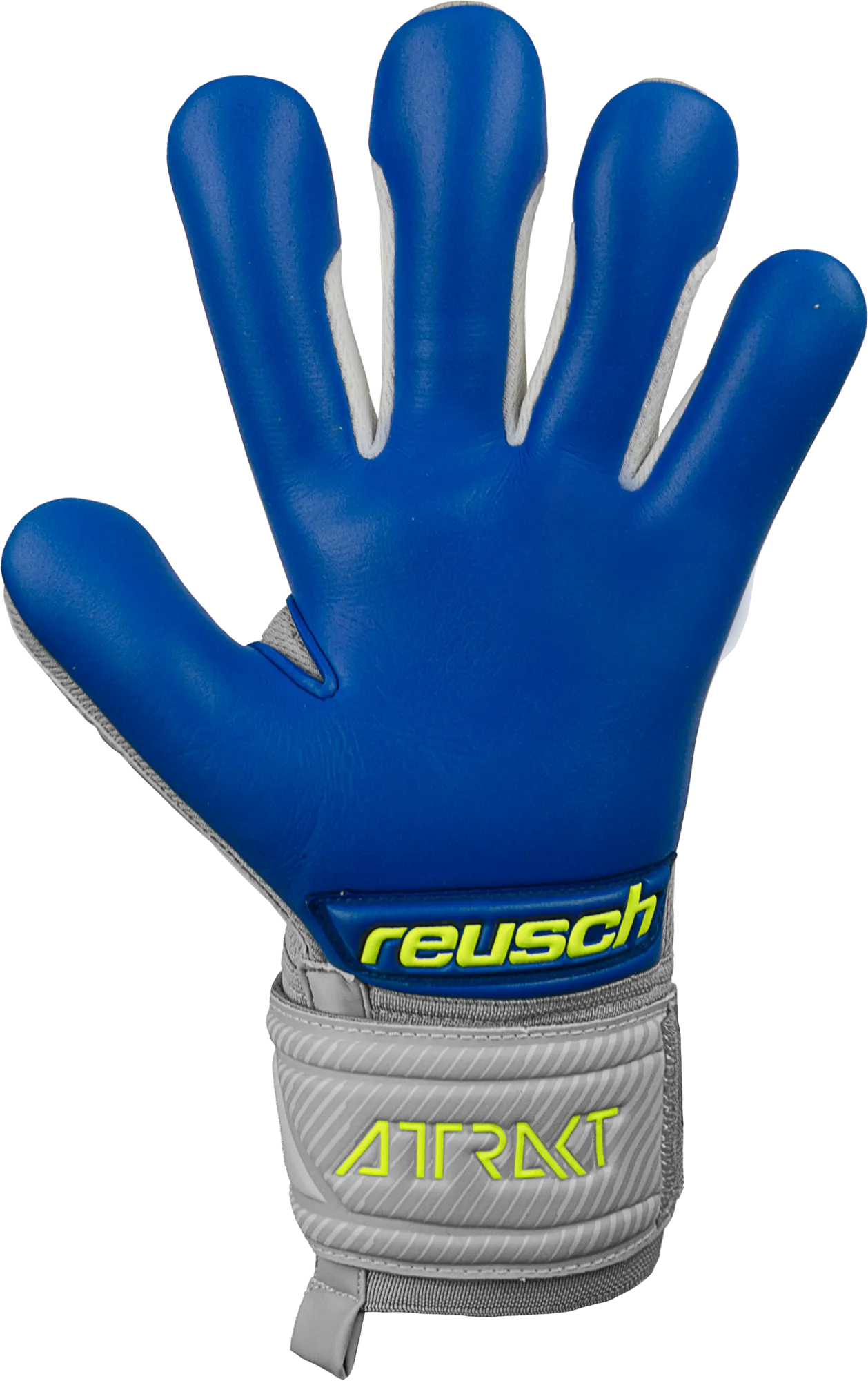 Reusch Attrakt Grip Evolution Finger Support GoalKeeper Gloves 5272820 Blue