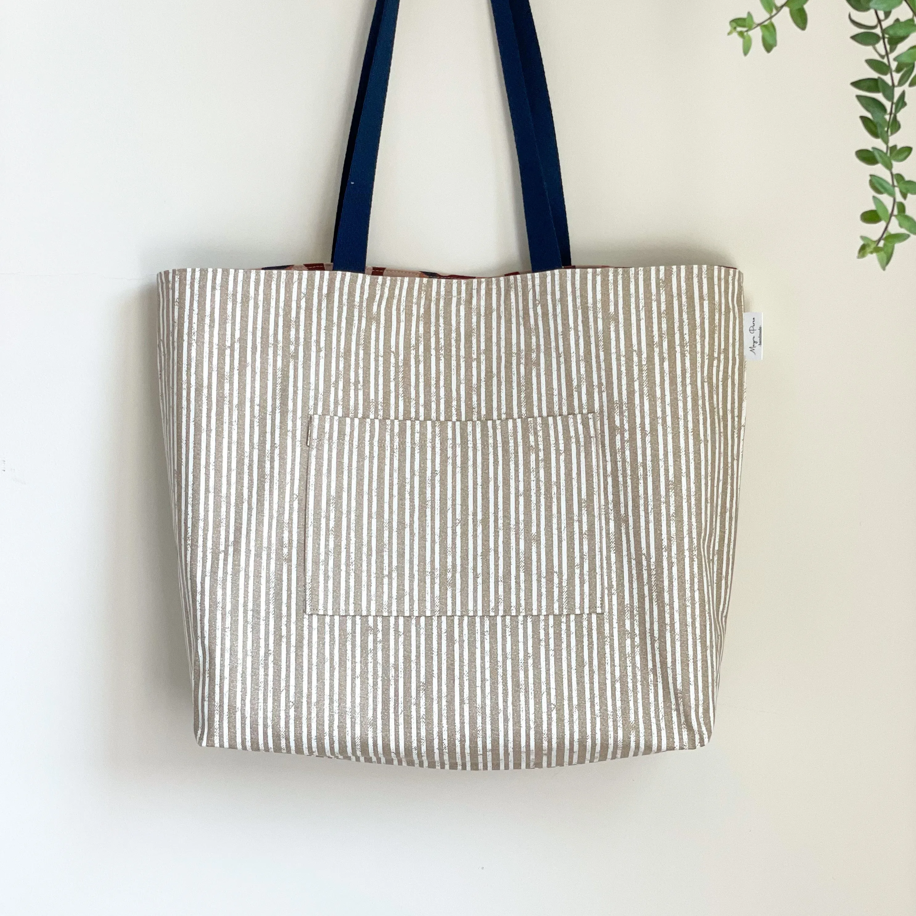Reversible Canvas Tote Bag