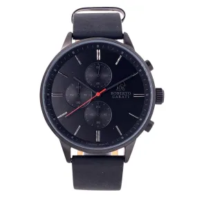 Roberto Carati Rodriguez Black Leather Watch