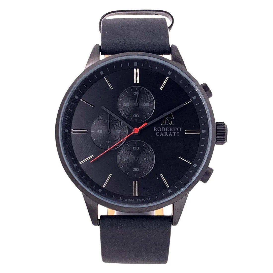 Roberto Carati Rodriguez Black Leather Watch