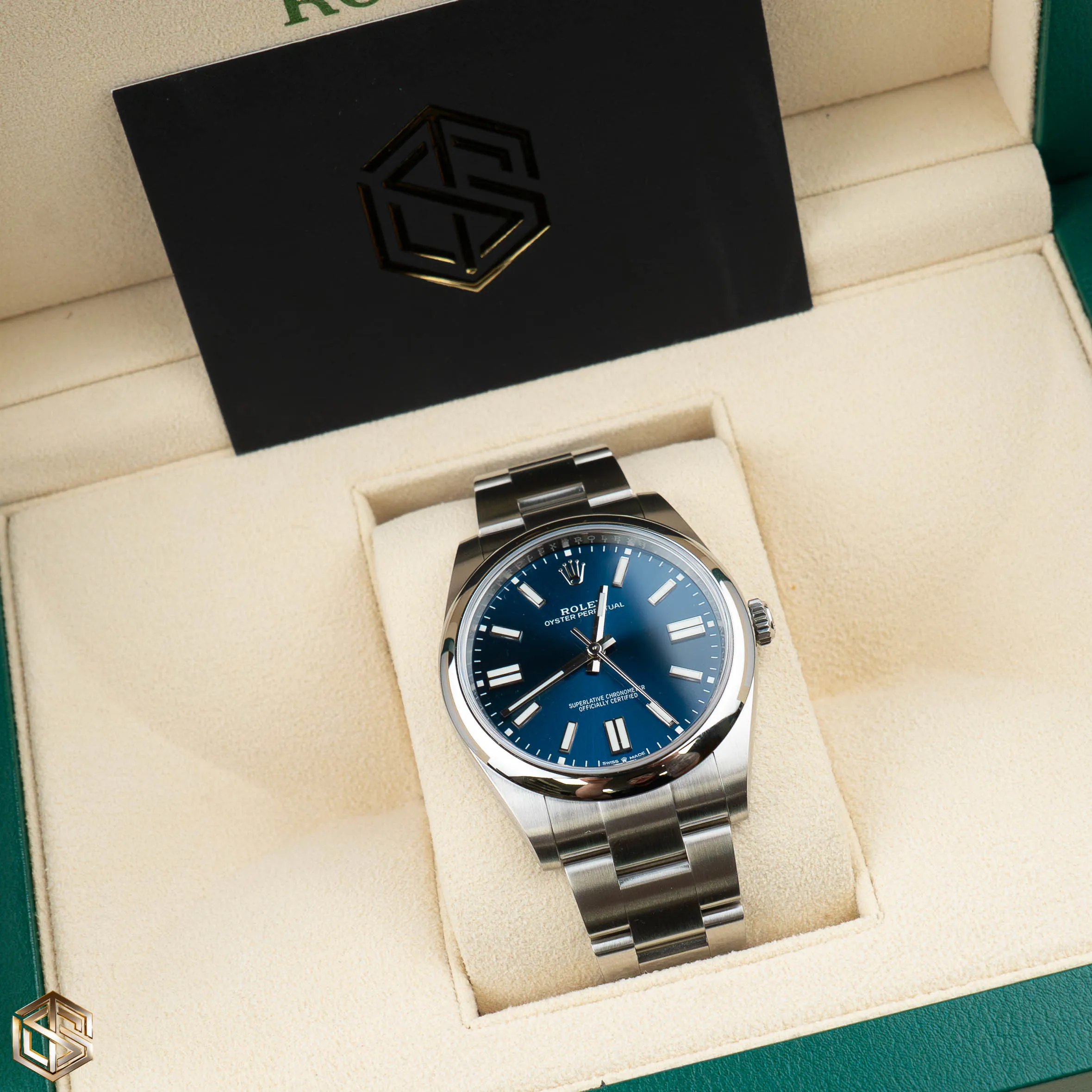 Rolex 124300 Oyster Perpetual 41 Blue Dial Sept 2023 Full Set Unworn Watch