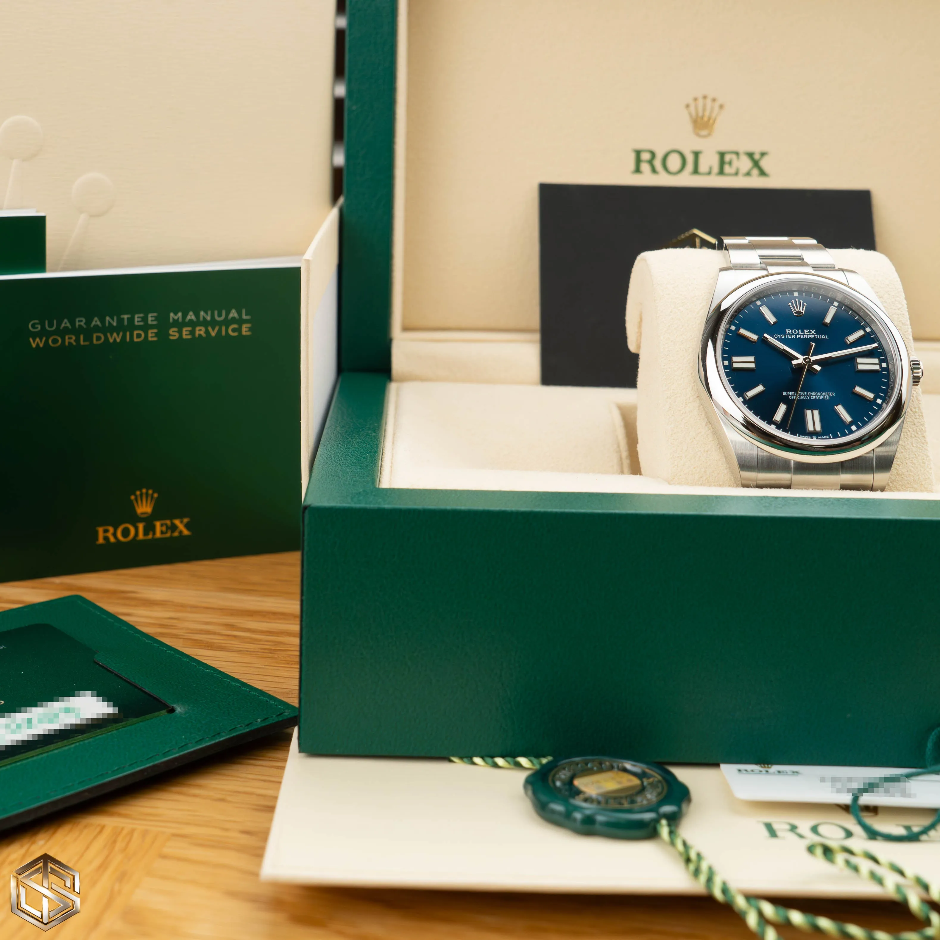 Rolex 124300 Oyster Perpetual 41 Blue Dial Sept 2023 Full Set Unworn Watch