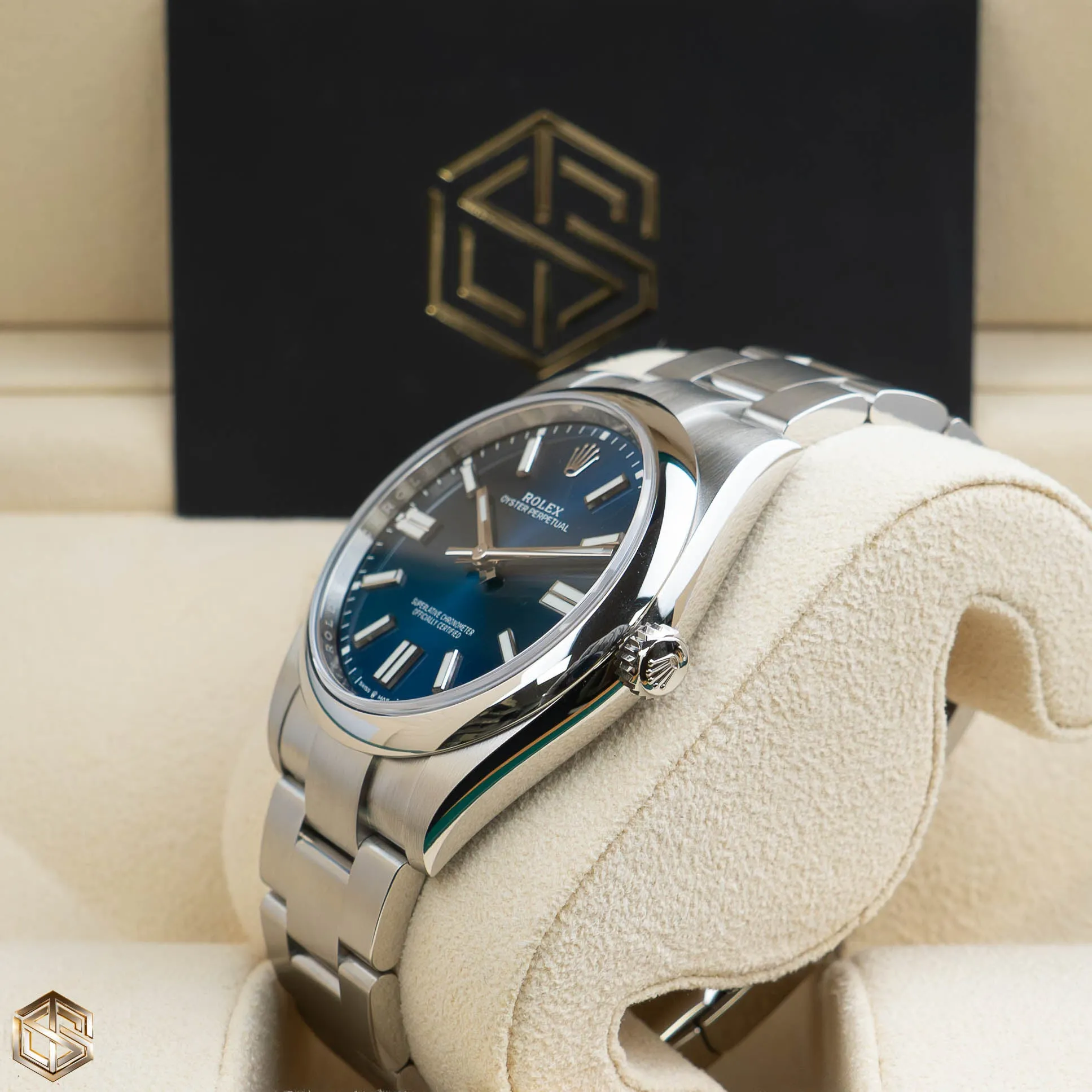 Rolex 124300 Oyster Perpetual 41 Blue Dial Sept 2023 Full Set Unworn Watch