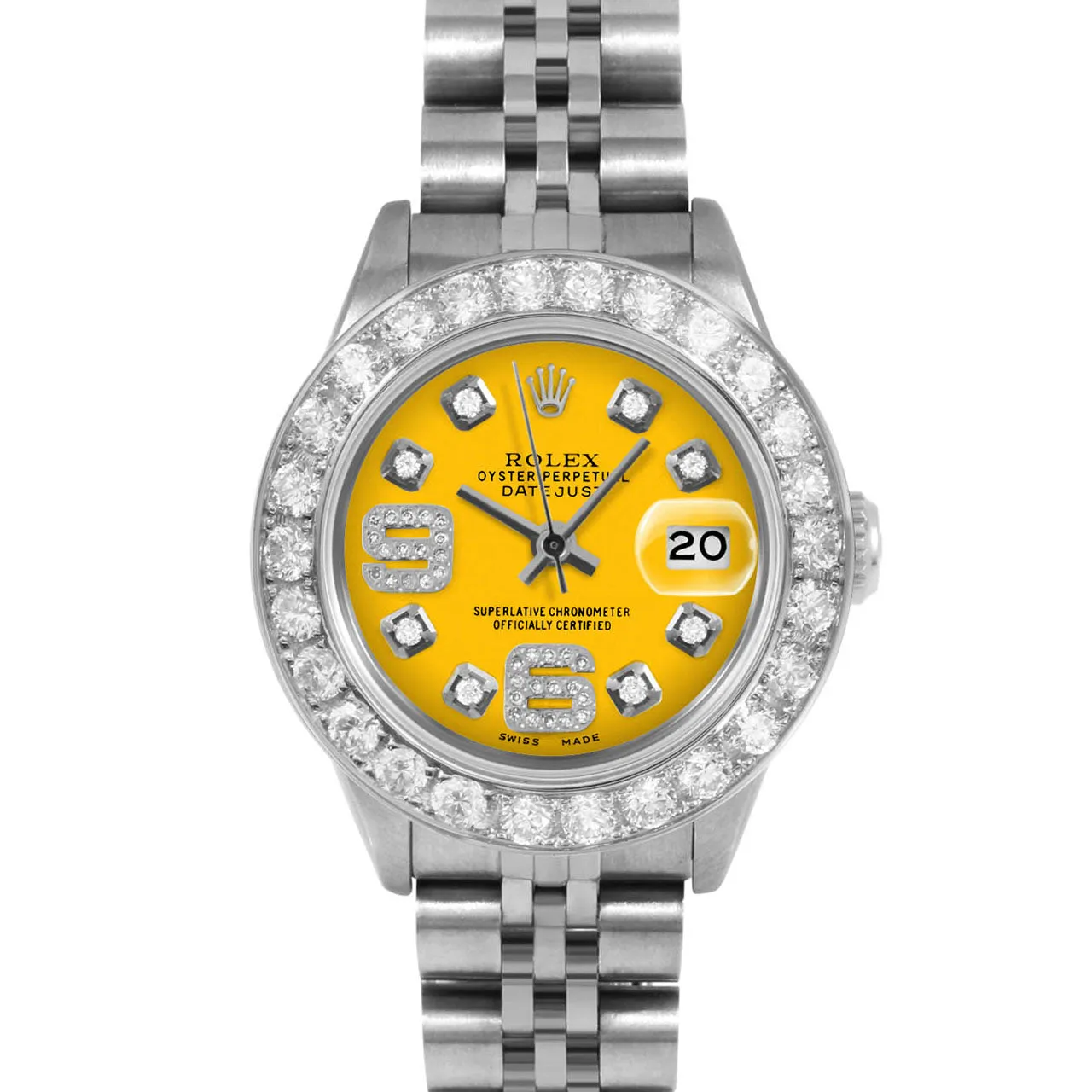 Rolex Datejust 26mm | 69174-YLW-8DA69-2CT-JBL
