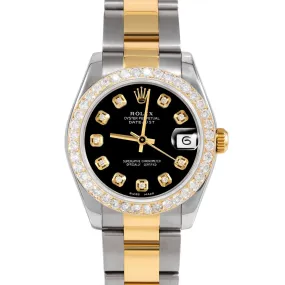 Rolex Datejust 31mm | 178273-BLK-DIA-AM-2CT-OYS