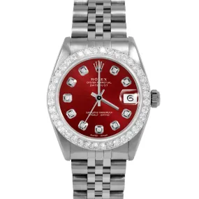 Rolex Datejust 31mm | 6827-SS-RED-DIA-AM-2CT-JBL