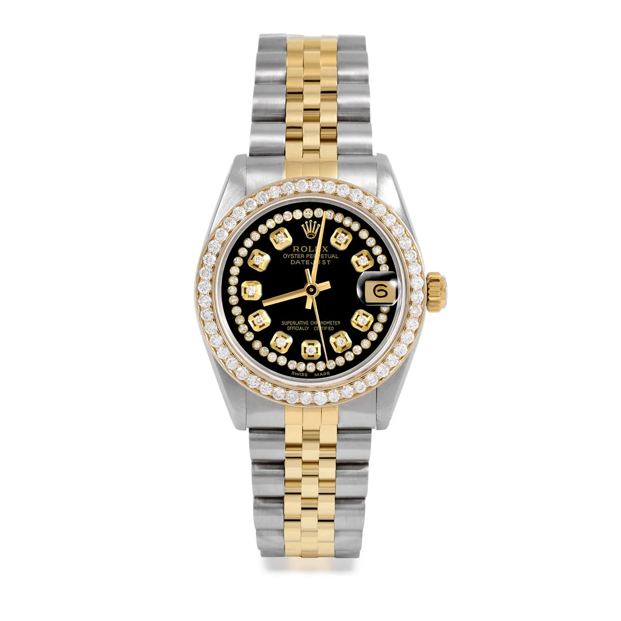 Rolex Datejust 31mm | 6827-TT-BLK-STRD-BDS-JBL