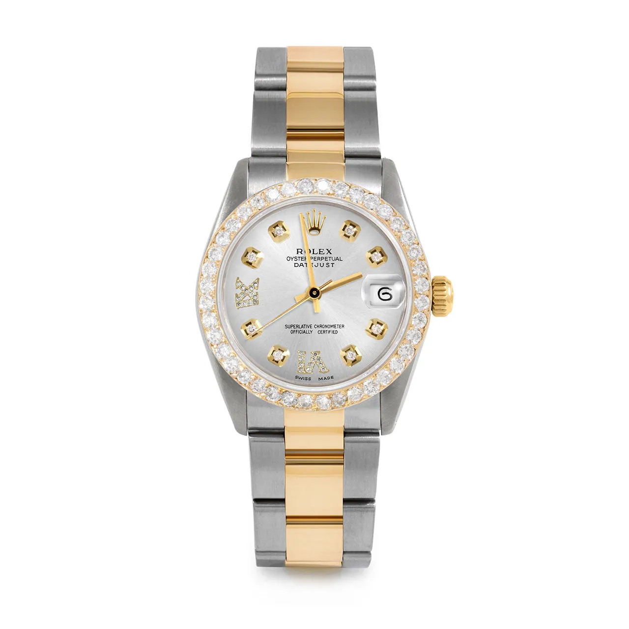 Rolex Datejust 31mm | 6827-TT-SLV-8DR69-2CT-OYS