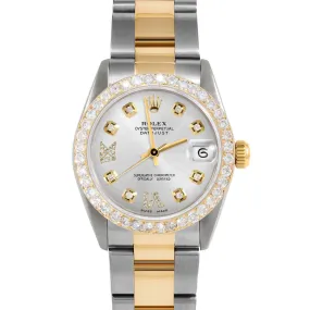 Rolex Datejust 31mm | 6827-TT-SLV-8DR69-2CT-OYS