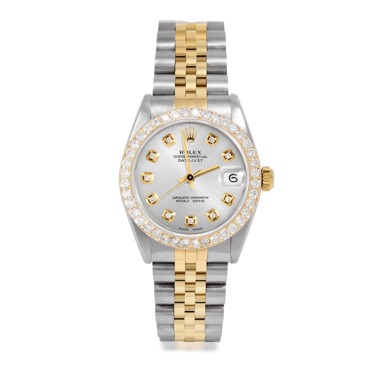 Rolex Datejust 31mm | 6827-TT-SLV-DIA-AM-2CT-JBL
