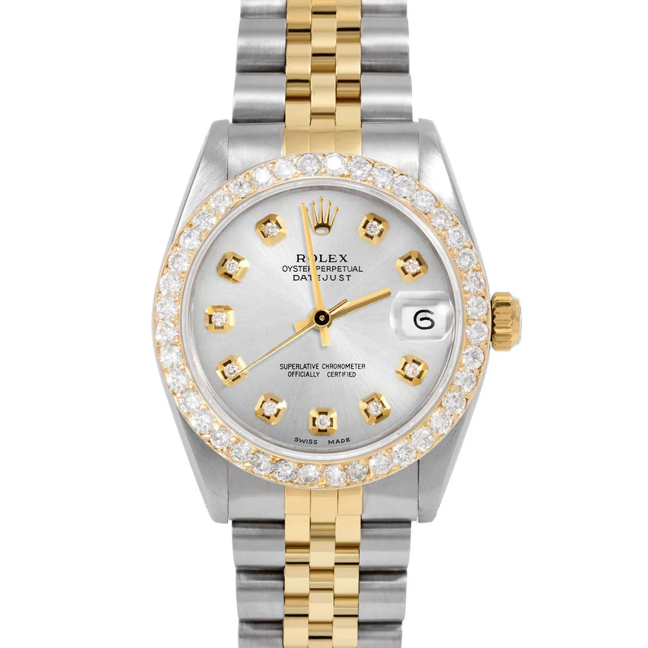 Rolex Datejust 31mm | 6827-TT-SLV-DIA-AM-2CT-JBL