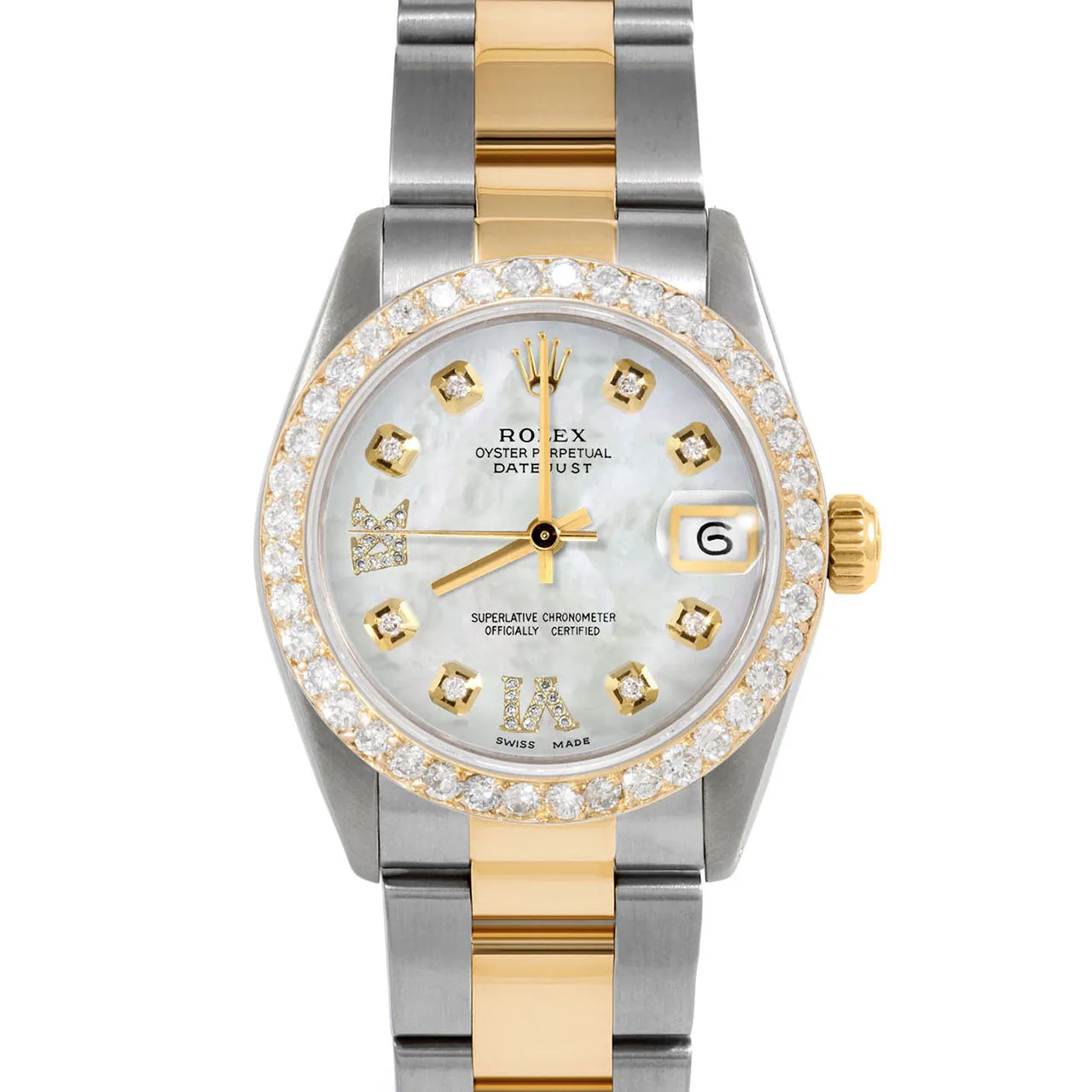 Rolex Datejust 31mm | 6827-TT-WMOP-8DR69-2CT-OYS