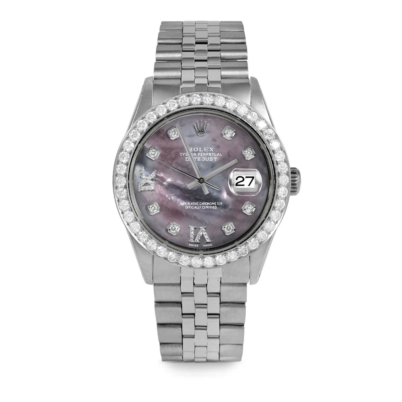 Rolex Datejust 36mm | 1601-SS-BMOP-8DR69-25CT-JBL