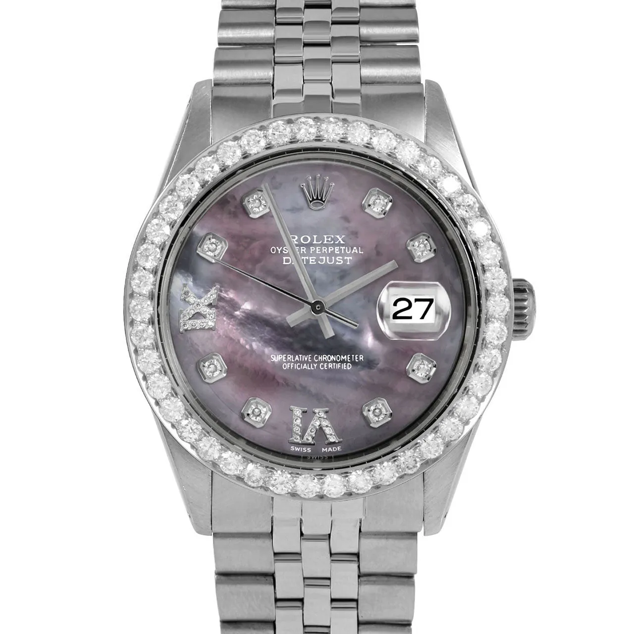 Rolex Datejust 36mm | 1601-SS-BMOP-8DR69-25CT-JBL