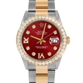 Rolex Datejust 36mm | 16233-RED-8DR69-25CT-OYS