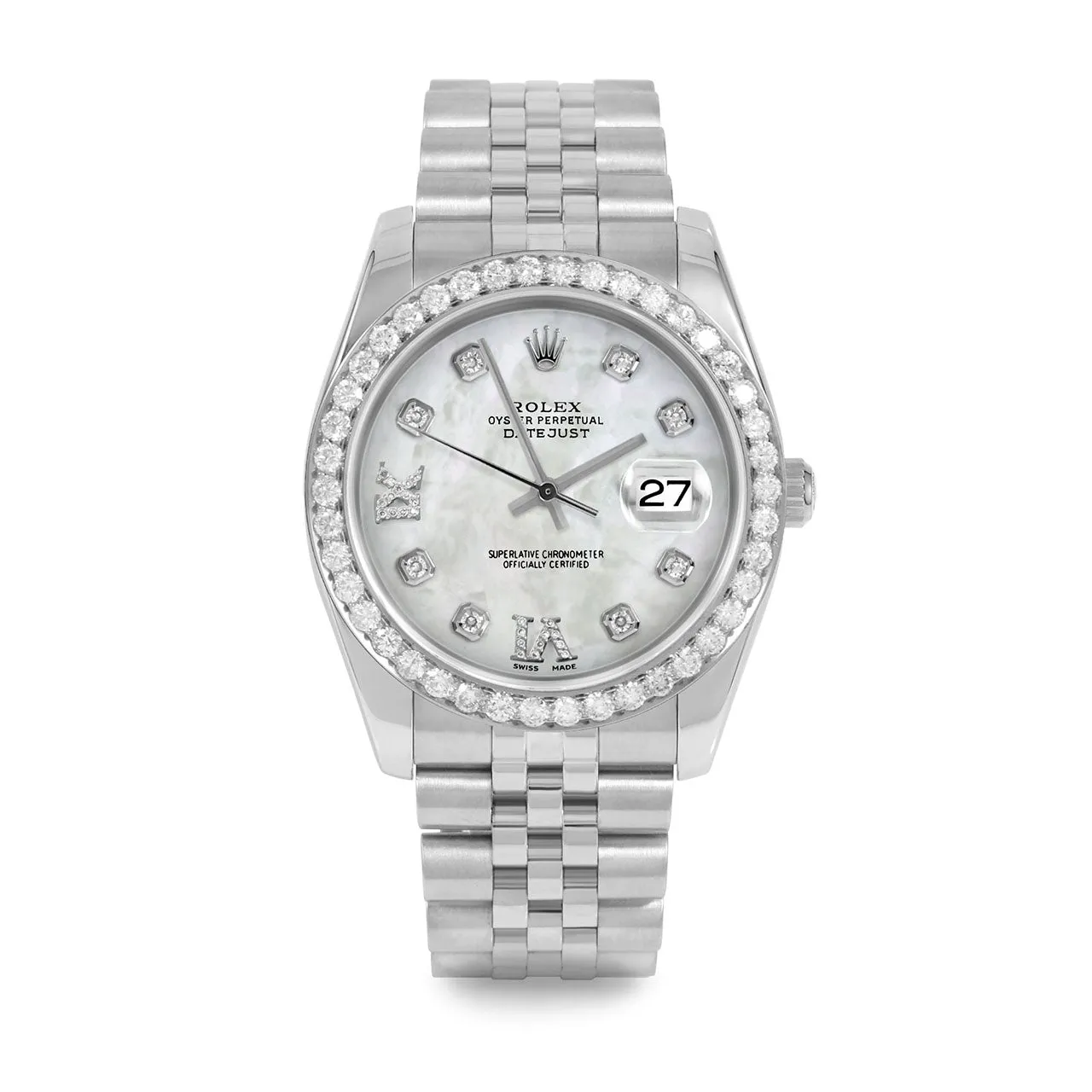 Rolex Datejust 36mm | 16234-WMOP-8DR69-25CT-JBL
