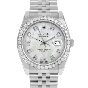 Rolex Datejust 36mm | 16234-WMOP-8DR69-25CT-JBL