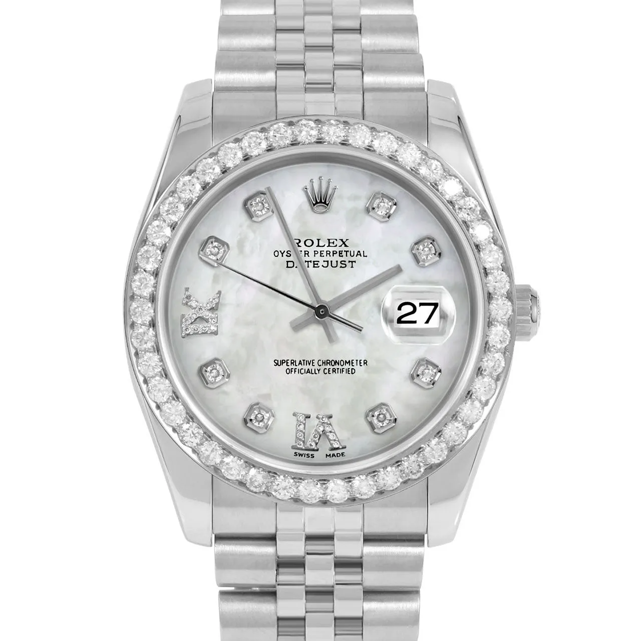 Rolex Datejust 36mm | 16234-WMOP-8DR69-25CT-JBL