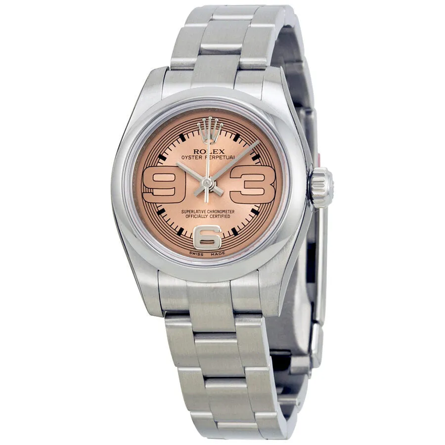 Rolex Lady Oyster Perpetual 26 Pink Dial Stainless Steel Oyster Bracelet Automatic Watch 176200P369O