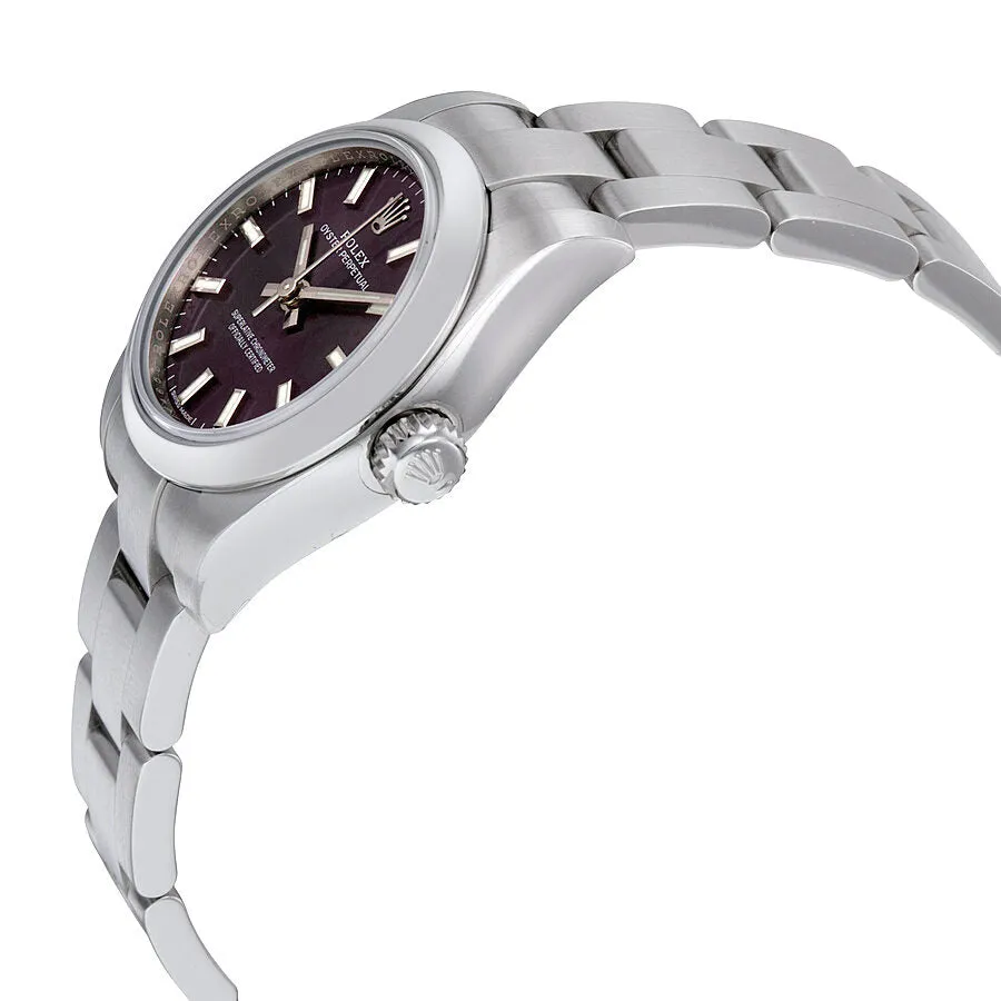 Rolex Lady Oyster Perpetual 26 Purple Dial Stainless Steel Oyster Bracelet Automatic Watch 176200PUSO 176200/70130