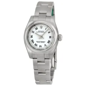 Rolex Lady Oyster Perpetual 26 White Dial Stainless Steel Oyster Bracelet Automatic Watch 176200WRO