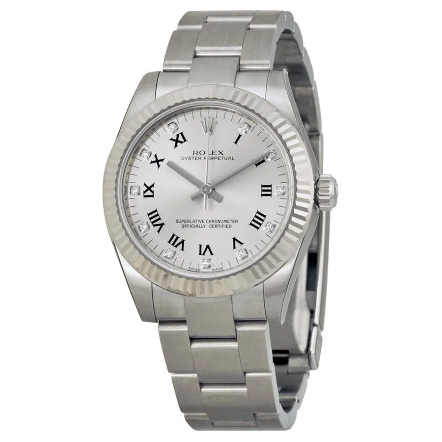 Rolex Oyster Perpetual 31 mm Silver Dial Stainless Steel Bracelet Automatic Unisex Watch 177234SRDO 177234SDO