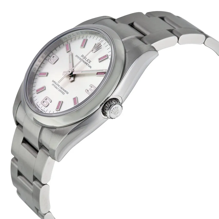 Rolex Oyster Perpetual 34 Silver Dial Stainless Steel Bracelet Automatic Men's Watch 114200SAPSO