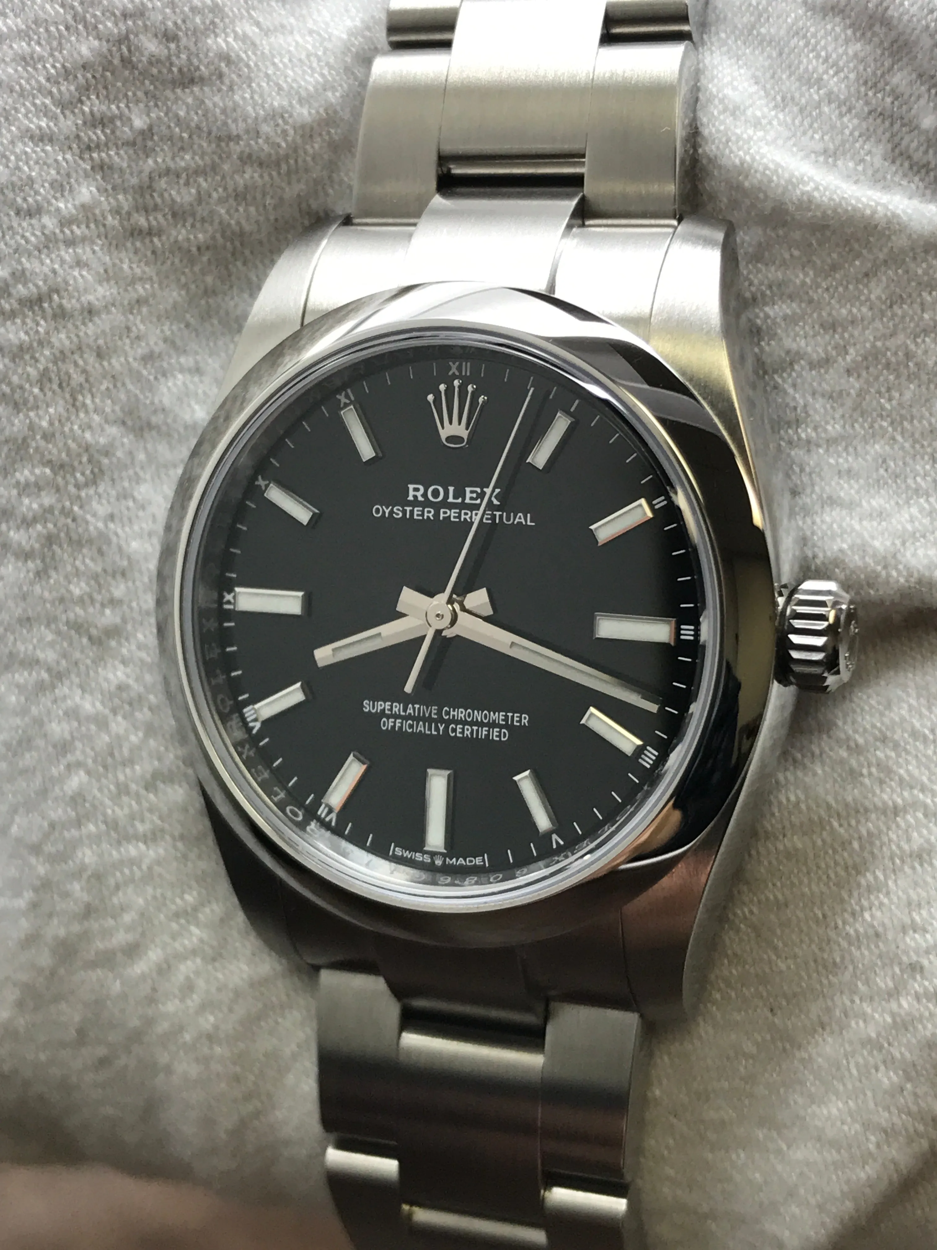 Rolex Oyster Perpetual 34mm 124200 Black Dial Automatic Watch