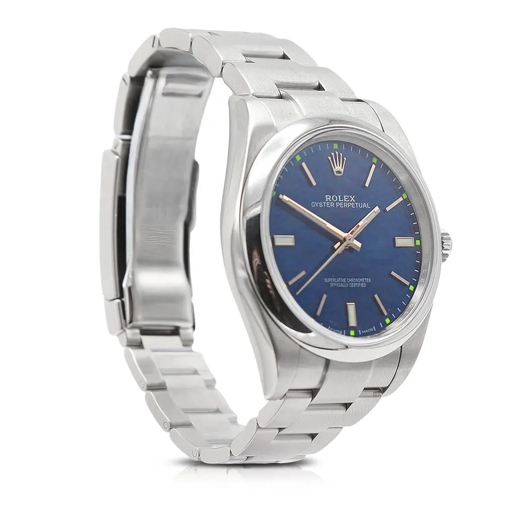Rolex Oyster Perpetual 39mm Steel Watch Ref 114300
