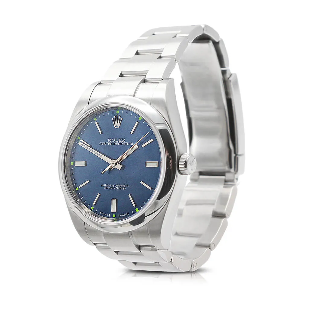 Rolex Oyster Perpetual 39mm Steel Watch Ref 114300