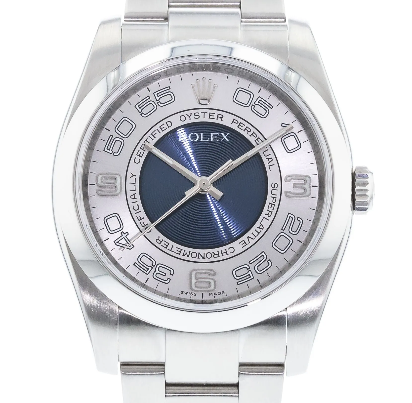 Rolex Oyster Perpetual "Blue Concentric" 116000
