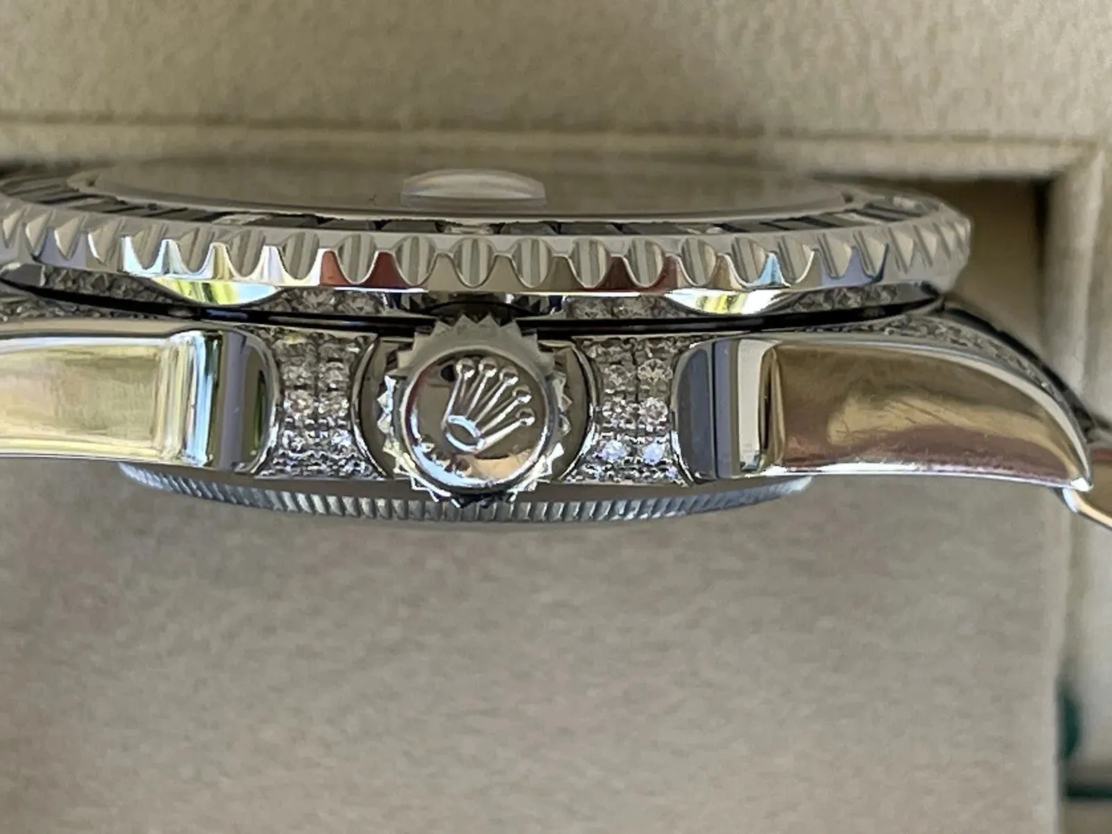 Rolex Submariner 116610 Steel 116659SABR Custom Bezel Natural Sapphires Diamonds