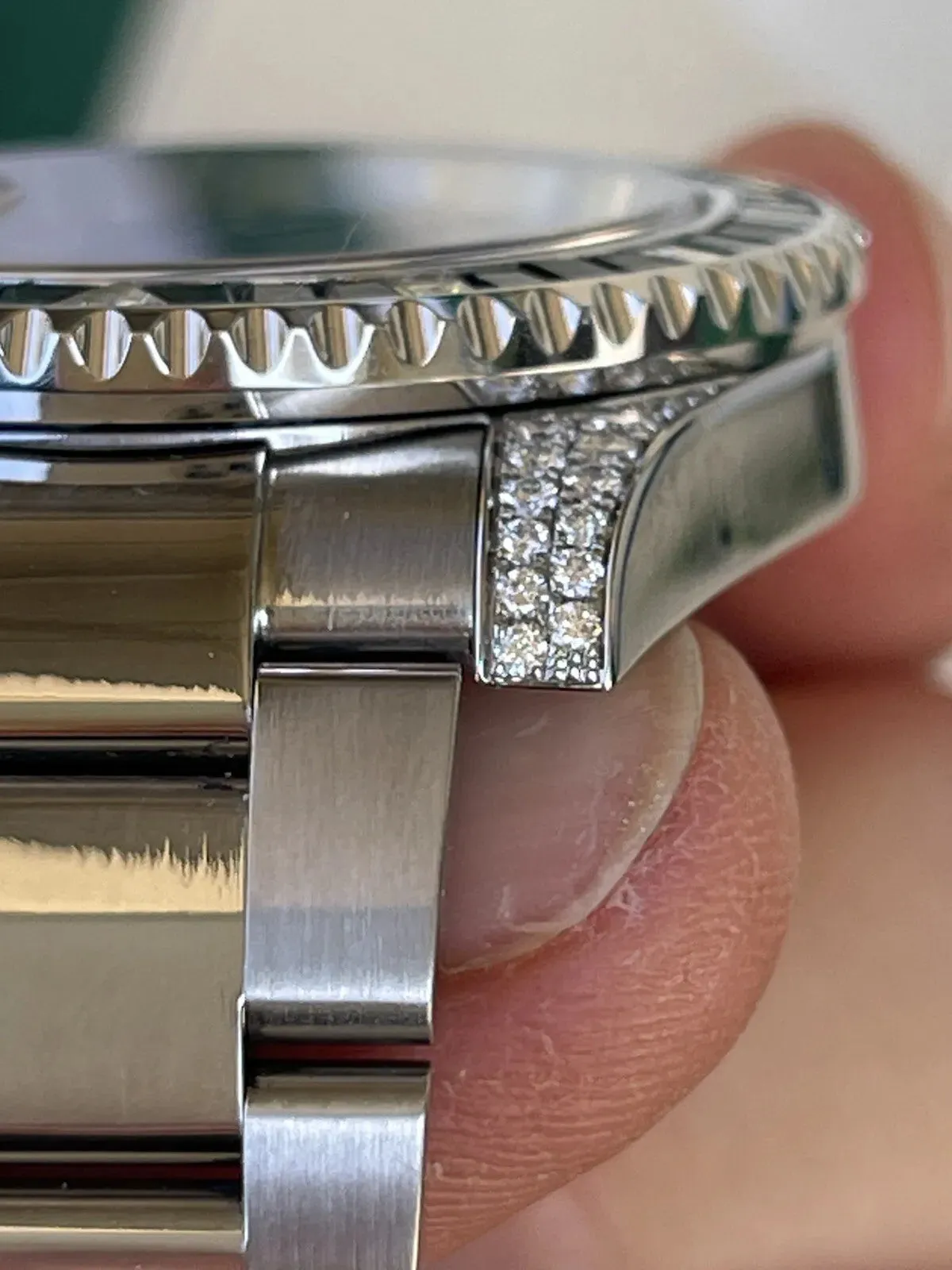 Rolex Submariner 116610 Steel 116659SABR Custom Bezel Natural Sapphires Diamonds