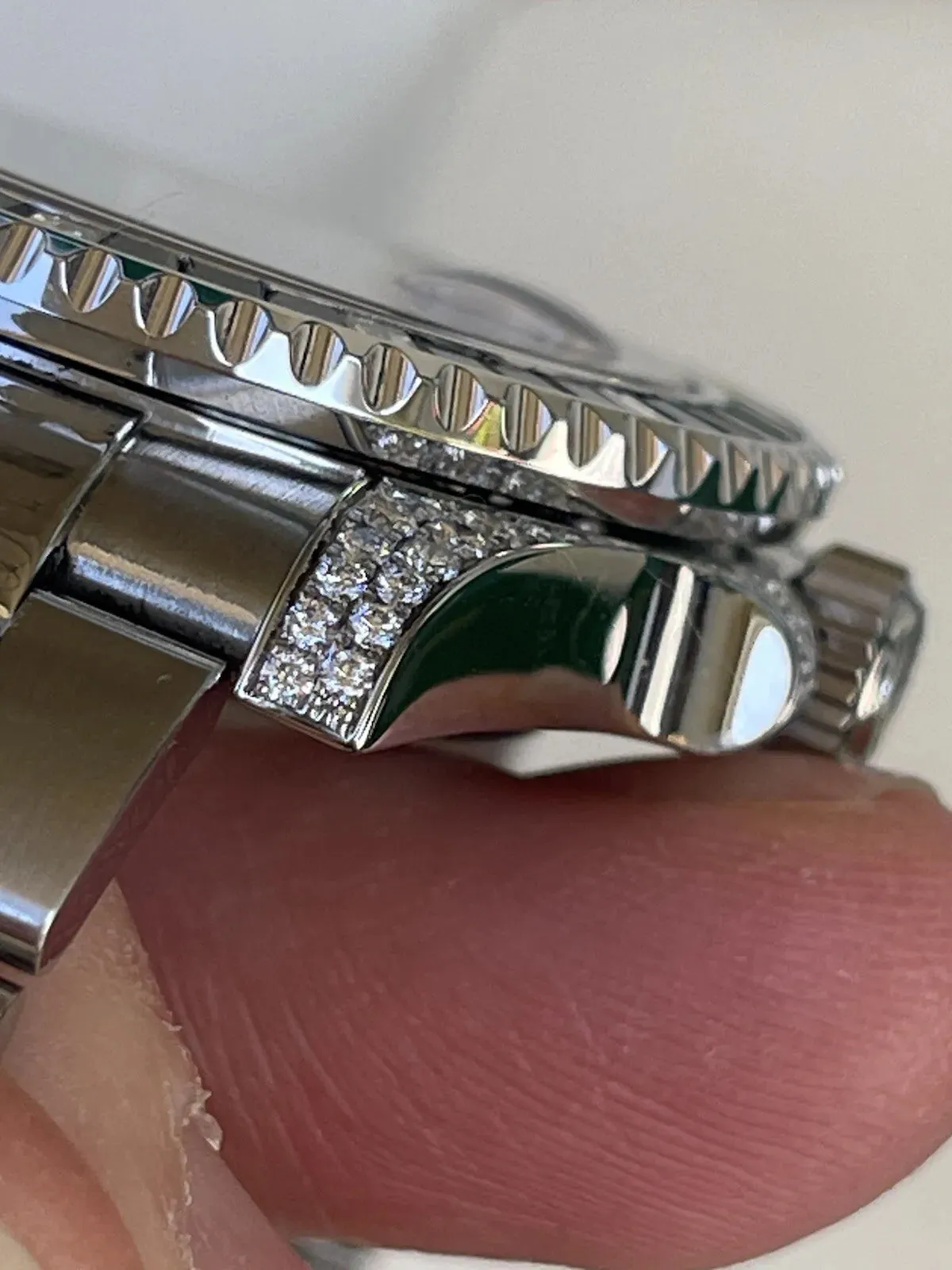 Rolex Submariner 116610 Steel 116659SABR Custom Bezel Natural Sapphires Diamonds