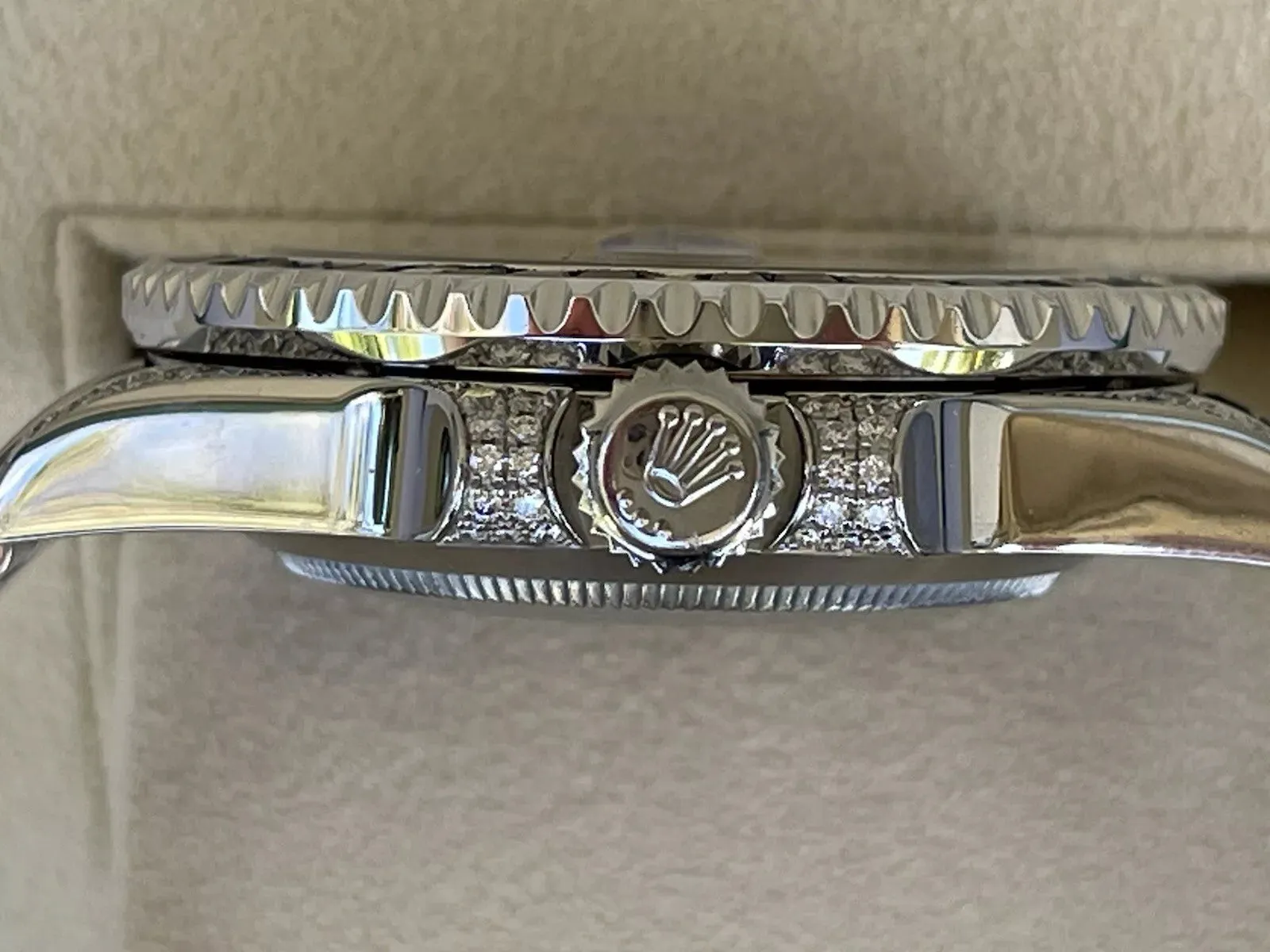 Rolex Submariner 116610 Steel 116659SABR Custom Bezel Natural Sapphires Diamonds