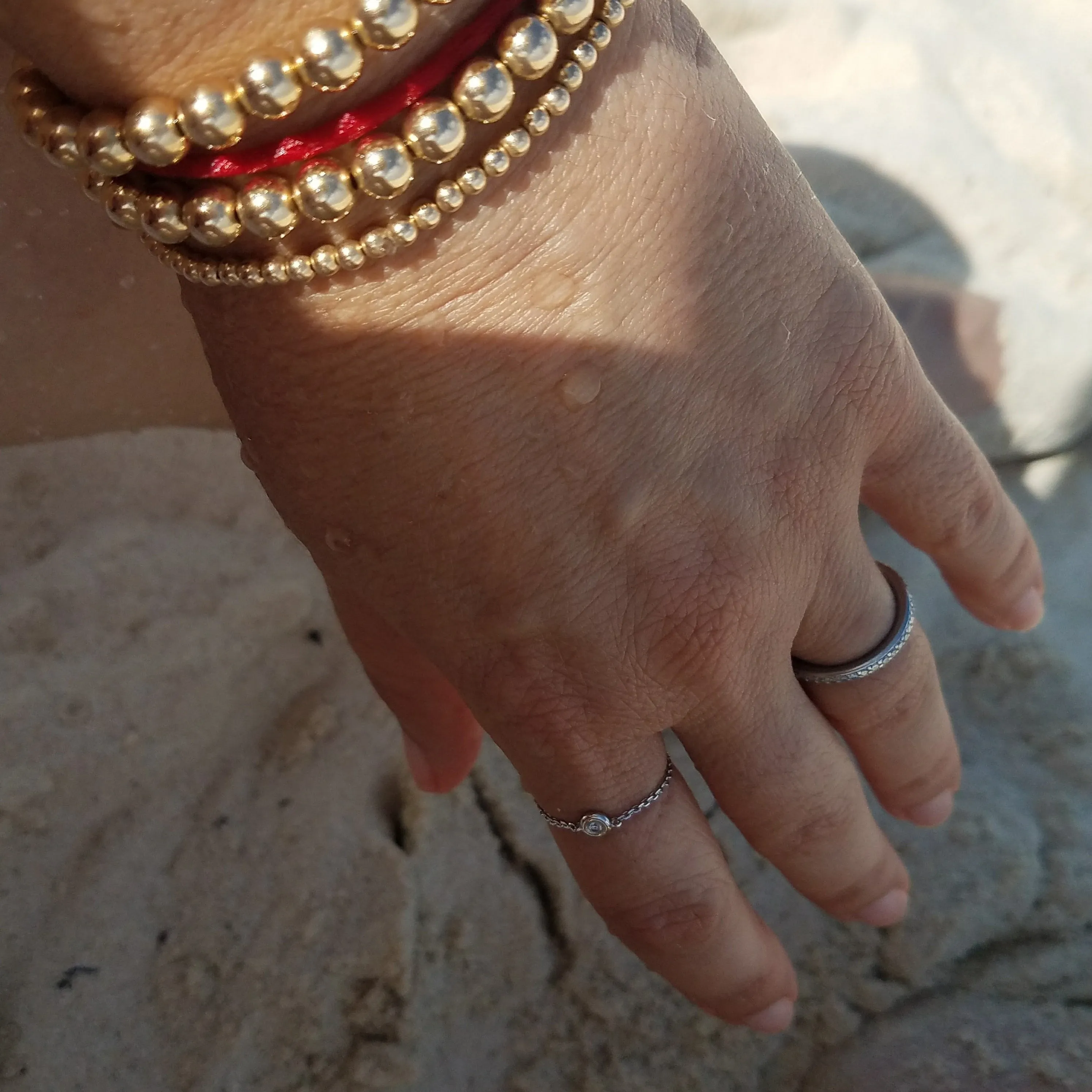 Rose Gold Bead Bracelets for Women