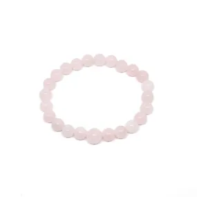 Rose Quartz Beaded Bracelet - Wrist Mala - 4mm - Kids' Size